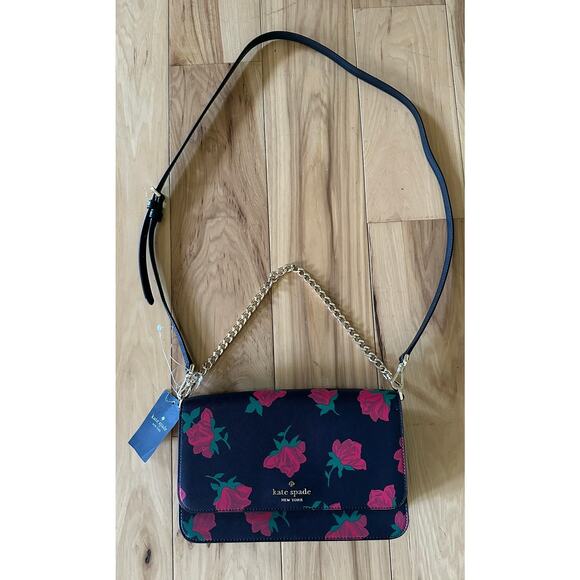 NWT Kate Spade Madison Rose Toss Crossbody Purse, Shoulder Bag, Clutch - Picture 10 of 11